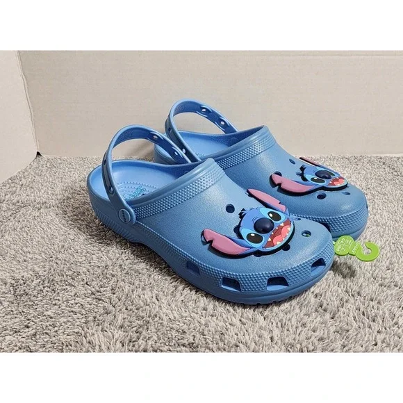 Crocs Disney Stitch Classic Comfort Clogs Clog Size Men's 9 Women's 11 Shoes NWT - Picture 4 of 14